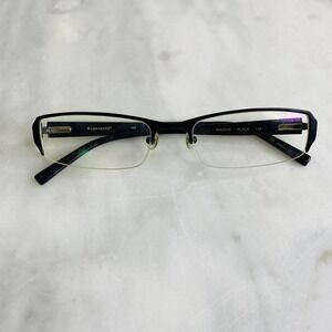 Converse Glasses‎ Half Rim Frames 135 Smoove Black Rectangle Men's Unisex
